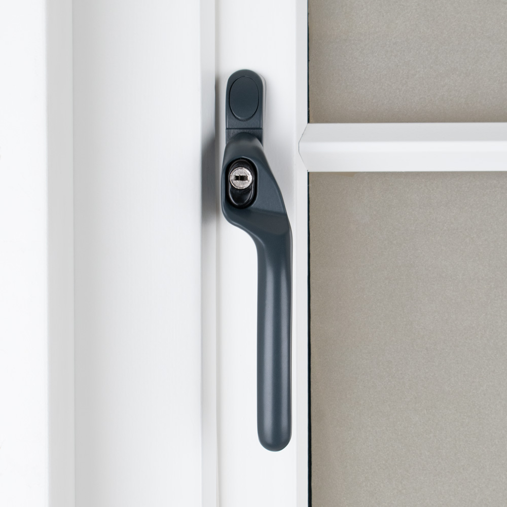 Timber Series Connoisseur MK2 Offset Locking Espag Window Handle - Anthracite Grey (RAL 7016) (Right Hand)